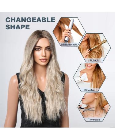 Esmee Long Wavy Ombre Brown to Blonde Synthetic Wig - Heat Resistant for Daily Party Cosplay - Women's Natural Hair - Buy Online on GoSupps.com