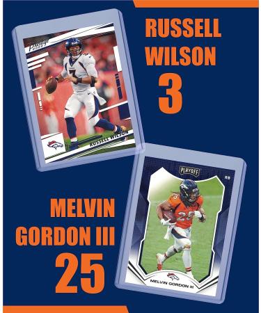 Denver Broncos Football Stars & Legends Trading Card Bundle with Russell Wilson, Melvin Gordon, Javonte Williams, and More - Buy Online on GoSupps.com
