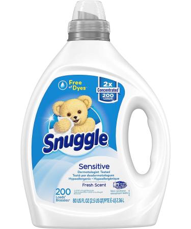 Snuggle Liquid Fabric Softener Dye Free for Sensitive Skin | 2X Concentrated | 200 Loads - Buy Online on GoSupps.com