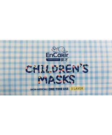 3 Ply Layer CHILDREN'S MASKS (For Kids) (Blue 14cm x 8.5cm) Blue 14cm x 8.5cm
