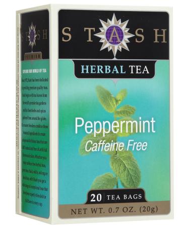Stash Tea Company Premium Peppermint Herbal Tea Caffeine Free 20 Tea Bags