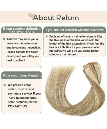 Honsoo Real Human Hair Clip In Balayage Hair Extensions | 15 Inch Mixed Bleach Blonde | 7pcs 70g Straight Silky Blonde Extensions for Women - Buy Online on GoSupps.com