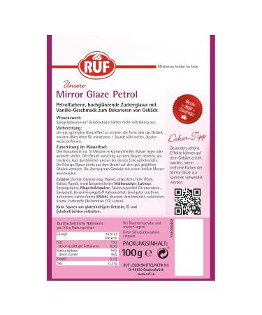 Buy Call Mirror Glaze Petrol - High-Gloss Glazing for Mousse Cakes Pastries & Muffins | Gluten-Free 100g - Buy Online on GoSupps.com