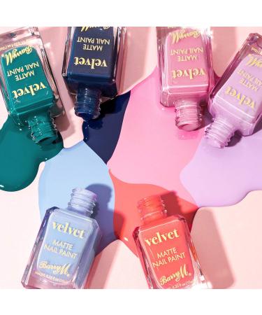 Barry M Cosmetics Matte Velvet Nail Paint Navy Blue Silent Cove 1 Count - Buy Online on GoSupps.com