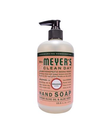 Mrs. Meyer's Hand Soap Made with Essential Oils Biodegradable Formula Geranium 12.5 fl. oz - Pack of 6