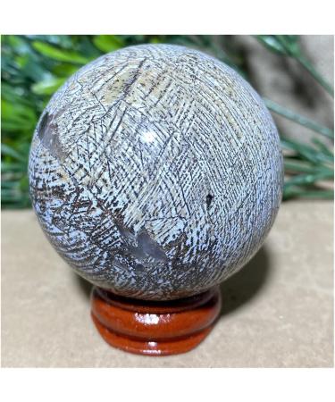 Brazil Black Line Agate Sphere Natural Quartz Crystal Gift Home Furnishing Articles Ball+Stand 1pc (Color : 200-210g) - Buy Online on GoSupps.com