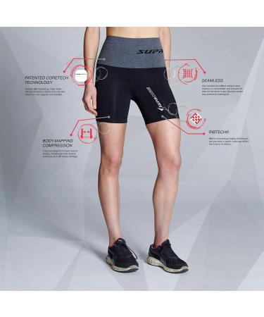 SUPACORE Women's Coretech Compression Shorts XL - Black/Pink | Best International Shipping - Buy Online on GoSupps.com