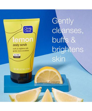 Clean & Clear Lemon Zesty Scrub 4.2 oz | Exfoliating Scrub for Clear Skin - Buy Online on GoSupps.com