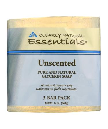 Clearly Natural Bar Soap Unscented 4 oz 3 pk