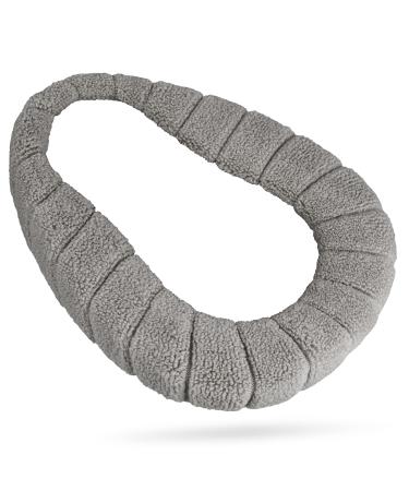 Soft Cushion for Bed Pan, Warm Pad Cover Bedpan, Commode Chair, Washable Thick Flexibility Comfortable Mat for Elderly (Grey)