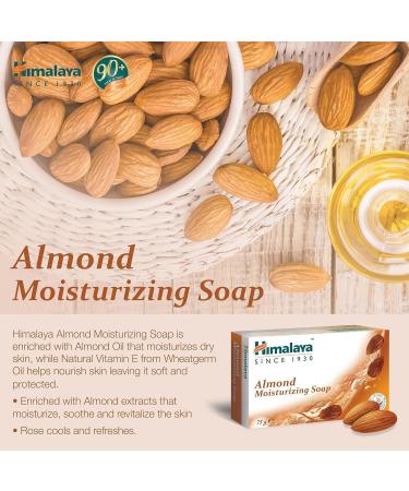 Hinalyaa Herbals Almond & Rose Soap - 75gm (Pack of 6) | Natural Skincare | International Shipping - Buy Online on GoSupps.com