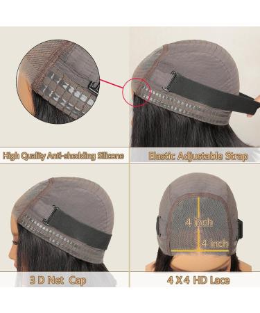 Buy Wear and Go Glueless Wigs - Pre Cut Lace Human Hair Bob Wigs for Black Women | 180% Density 14 Inch Beginner Friendly - Buy Online on GoSupps.com