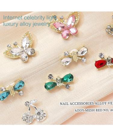 10pcs Elegant Art Alloy 3D Alloy Accessories Eye Catching Colors For Various Styles X1177 - Buy Online on GoSupps.com