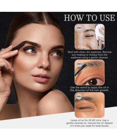 Thick Brows All-Natural Cold Pressed Oil for Thin Patchy & Over-Tweezed Eyebrows | Vegan & Cruelty-Free | 5ml - International Shipping Available - Buy Online on GoSupps.com