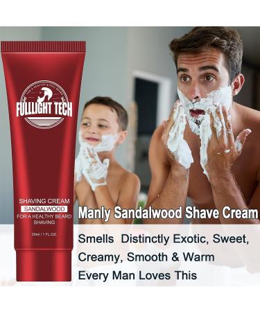 Travel Shave Cream Gift Set for Men - Luxury Close Shave Kit for Him - Perfect Christmas, Birthday, or Stocking Stuffer Gift - 8 Piece Set - Buy Online on GoSupps.com