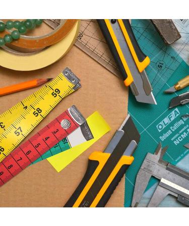 Soft Multicolor Tape Measure Set for Body Sewing and Craft - 60-inch/150-cm Dual Sided Measuring Tape with Snap Button Closure - Buy Online on GoSupps.com