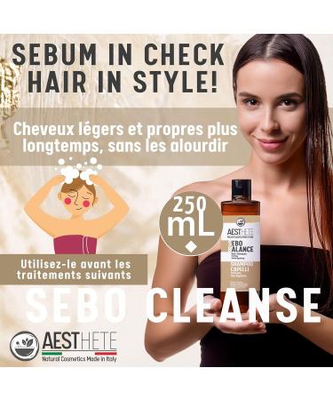 Oily Hair Shampoo and Anti-Dandruff Oily With Glycolic Acid Rosemary and Zinc Purifying Shampoo For Men and Women For Curly Straight Hair Anti-Itch Sebum Regulator 250ml - Buy Online on GoSupps.com