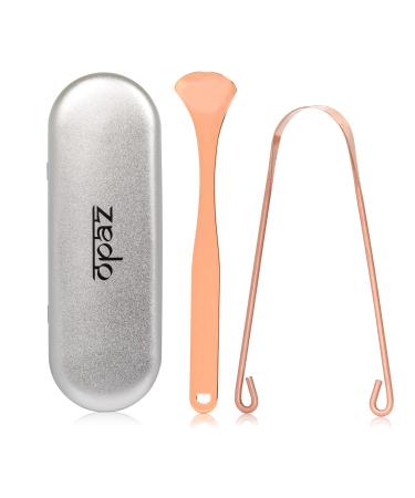 Opaz Tongue Scraper Set of 2 - Fights bad breath  Helps Oral Care  Easy to use for Adults and Kids