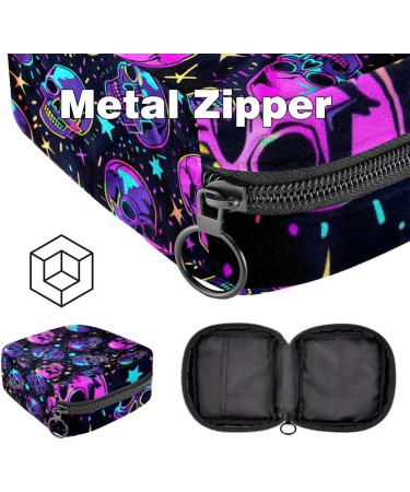 Large Capacity Storage Bags for Women's Bandages & Menstrual Cup - Travel Organizer with American Flag Design - 4.7x6.6x6.6 - Buy Online on GoSupps.com