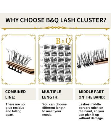 D-16mm B11 Cluster Lashes | 72 Clusters | DIY Volume Eyelash Extensions - Buy Online on GoSupps.com