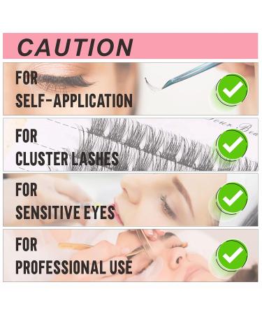 Milklear Strong Hold Sensitive Lash Glue 5ml - Long Lasting, No Fume, No Irritation | 3s Drying Time, Perfect for DIY or Salon Use - Buy Online on GoSupps.com