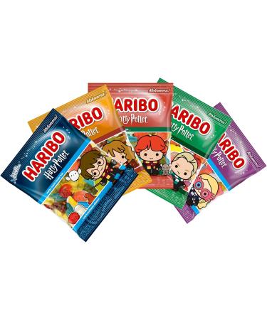  SWEET BUDDIES Harry Hermione Ron Luna & Draco Special Edition 160g Pack of 5 Candy Bags - Mixed Fruit Gum with Golden Snack Talking Hat Hedwig Owl and More - Edition - Buy Online on GoSupps.com