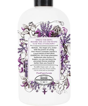 Poo-Pourri Lavender Vanilla Toilet Spray Refill - 16 Fl Oz Bottle | Citrus Scent, Pack of 1 - Buy Online on GoSupps.com