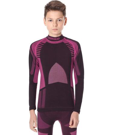 Ladeheid Children's Thermoactive Long Sleeve Shirt LASS0007 - Black/Pink (122-128) | International Shipping Available - Buy Online on GoSupps.com