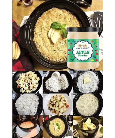 Green Velly Organic Infinity Apple Fruit Shake Powder | Dry No Added Sugars and Preservatives - 100 GM by Organic Infinity - Buy Online on GoSupps.com