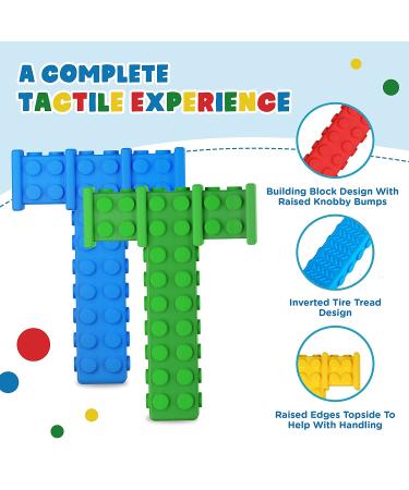 Lull Kids Chewy Tubes Oral Motor Tool - Sensory Chew Toys for Autistic Children - 2 Pack (Blue/Red) - Buy Online on GoSupps.com