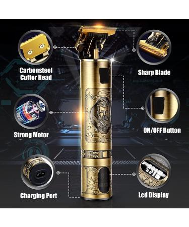 YMGN Hair Clippers for Men - Professional Zero Gapped T-Blade Trimmer with LCD Display - Cordless Rechargeable Beard & Hair Cutting Kit - Buy Online on GoSupps.com