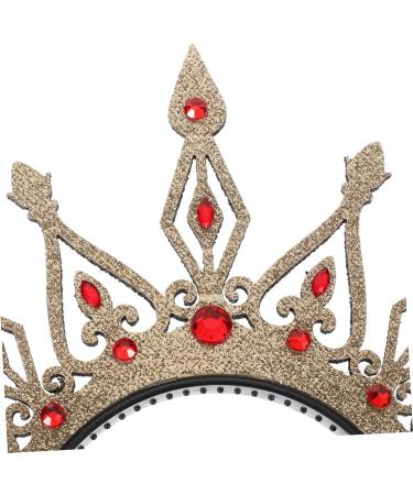 Beavorty Crown Headband Bridal Rhinestone Crown Girl Crown Rhinestone Wedding Crown Rhinestone Crown for Women Crown Hairband Bridal Hair Accessories Vintage Tiaras Crowns Crown for Girl 24.00X23.80X1.00CM Golden - Buy Online on GoSupps.com