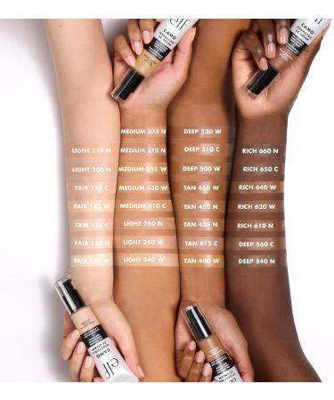 e.l.f. Cr me hydratante Camo CC fond de teint correcteur de couleur pour une finition ros e avec SPF 30 v g talien et sans cruaut envers les animaux Fair 120 W Fair 120 N 30 g (Lot de 1) - Buy Online on GoSupps.com