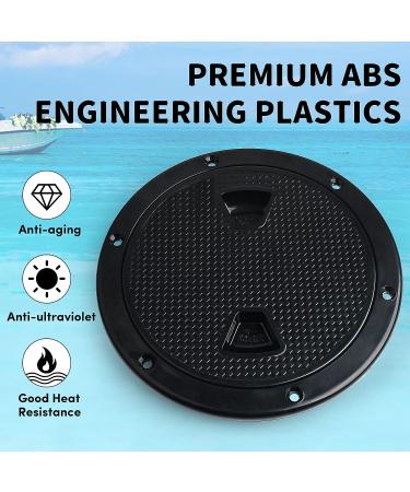 VEITHI Circular Non Slip Inspection Hatch - Boat Deck Plate for RV Marine Kayaks - 6 inch Detachable Cover with Screws - Buy Online on GoSupps.com