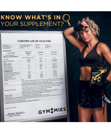 Creatine Monohydrate Gummies - 5g Vegan Formula for Muscle Growth & Endurance - Gluten-Free Non-GMO Made in USA - 90ct Lemon Flavor - Buy Online on GoSupps.com