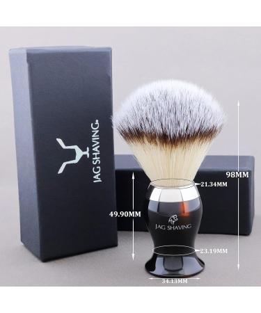 Jag Shaving Men's Synthetic Silvertip Shaving Brush - Ergonomic Red & Black Design for Ultimate Comfort - International Shipping Available - Buy Online on GoSupps.com