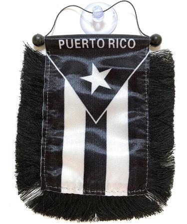 Puerto Rico Car Flag Decals - Mini Banner Accessories for Homes, Boricua Pride - Perfect Window or Car Decoration for Men and Women - Buy Online on GoSupps.com