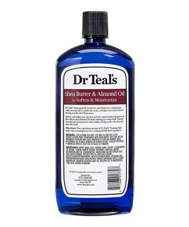 Dr Teal's Shea Butter & Almond Oil Foaming Bath - 2 Pack 34 Oz ea - Nourish Skin, Relieve Stress & Sore Muscles with Long Lasting Bubbles - Buy Online on GoSupps.com