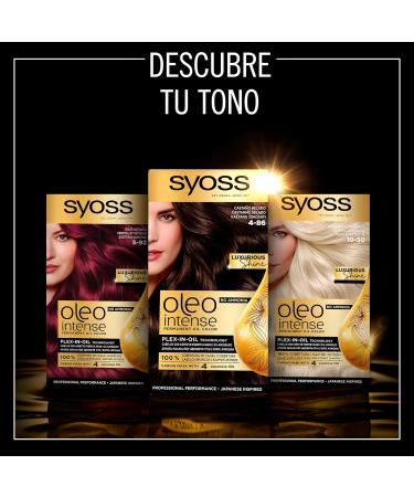 Schwarzkopf Syoss Oleo Intense Hair Dye 100 pure oils 0 ammonia 676 warm copper 3 pieces - Buy Online on GoSupps.com