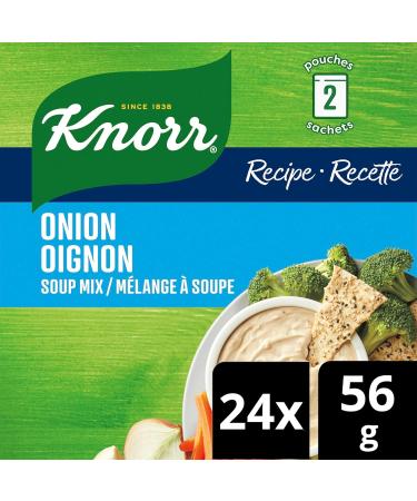 Knorr Recipe Soup Mix For Burgers Dips And Meat Loaves Onion No Artificial Flavour 56 g Pack of 24 - Buy Online on GoSupps.com