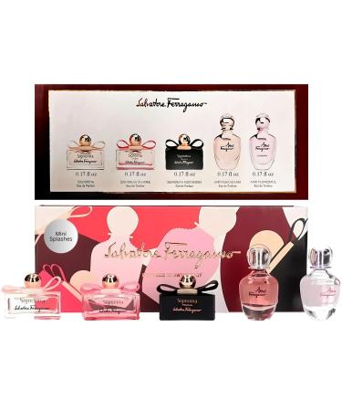 Salvatore Ferragamo Signorina Perfume for Women Mini Fragrance Set In Fiore Signoria Amo Amo Flower