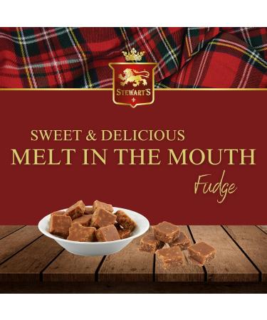 Stewart's - Festive Holiday Tin Filled with Luxury Fudge (100g) - Rich Creamy Decadent Velvety Indulgent Melt-in-your-mouth Buttery Smooth Luxurious Delectable Fudge 100g Festive Holiday Tin - Fudge - Buy Online on GoSupps.com