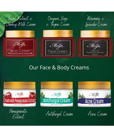 Merja Face cream with Helichrysum & Sage Essential Oils- Day and Night- Face cream with Collagen Helichrysum oil and sage-Skin Care- Face Moisturizer -Premium Quality 50ml 1.7 oz (Pack of 2) 3.4 Ounce (Pack of 1) - Buy Online on GoSupps.com