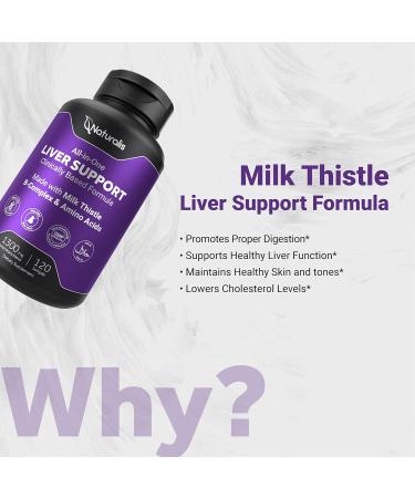 Naturalis Silymarin Milk Thistle 1300mg Enhanced with B Complex & Amino Acids | 13-in-1 Liver Cleanse Detox & Repair | 120 Liver Essential Softgels 120 Count (Pack of 1) - Buy Online on GoSupps.com