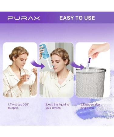PURAX Saline Solution 7% Hypertonic Saline Solution for Nasal Care and Eyes Nasal Cleanse for Adults and All Ages- 21 Count (5ml Each) - Buy Online on GoSupps.com