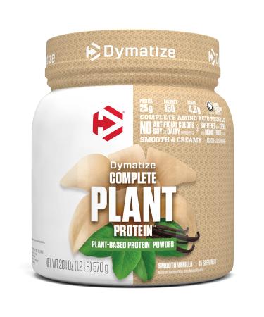 Dymatize Vegan Plant Protein, Smooth Vanilla, 25g Protein, 4.8g BCAAs, Complete Amino Acid Profile, 15 Servings Vanilla 15 Servings (Pack of 1)