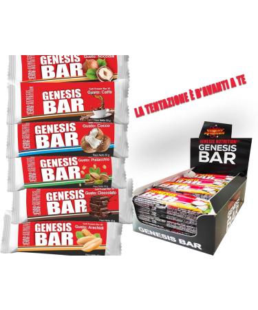 Genesis Nutrition Genesis bar bar 50 g chocolate fondant 20 pieces flavor chocolate - Buy Online on GoSupps.com