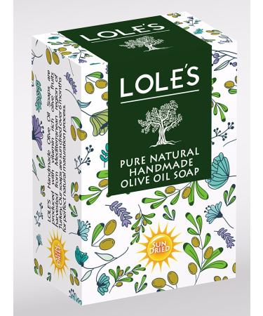 LOLE S Handmade Olive Oil Soap - 100% Pure & Natural Moisturizing Bar | Vegan SLS-Free Packed with Vitamin E | Pack of 2 (7.05 oz each - Buy Online on GoSupps.com