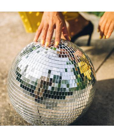 LONGKING 1888 Pieces Self-Adhesive Mirror Tiles - Square Mirror Stickers Mosaic Tiles for DIY Craft Decoration - Disco Ball Tiles in Silver | 1888 Pcs - Buy Online on GoSupps.com