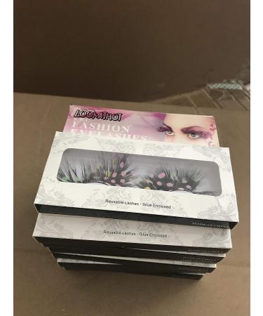 Lookathot 15 Pairs Feather False Eyelashes - Handmade & Reusable for Charming, Sexy, and Fun Styles - Buy Online on GoSupps.com